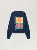 Palm Leaf Reglan Loose Sweatshirt