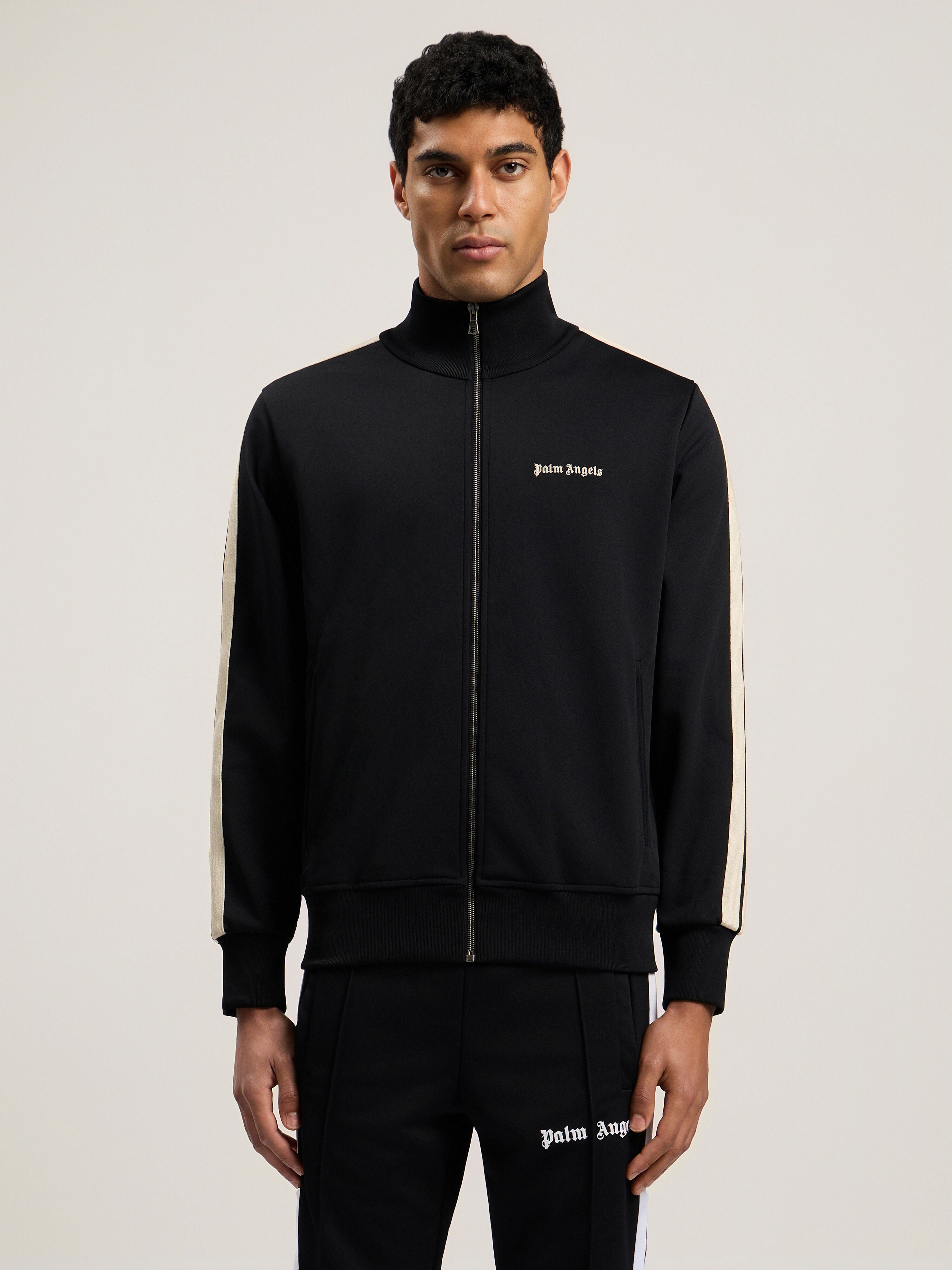 CLASSIC LOGO TRACK JACKET BLACK - OFF WH