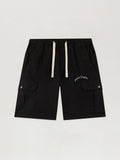 Curved Logo Loose Cargo Shorts